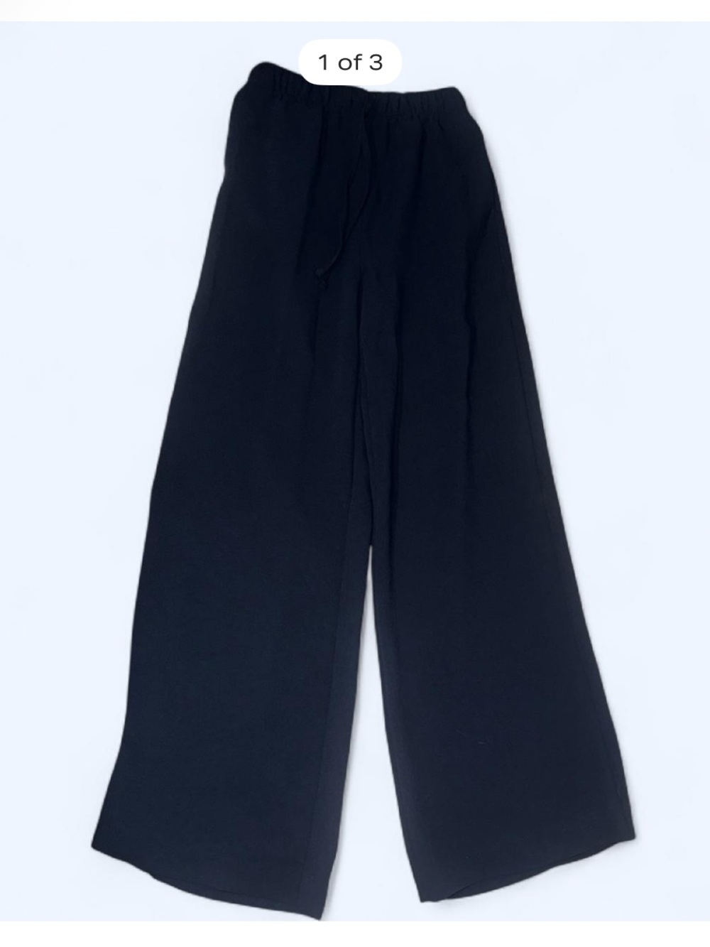SO Black Wide Leg Elastic Waist Pants